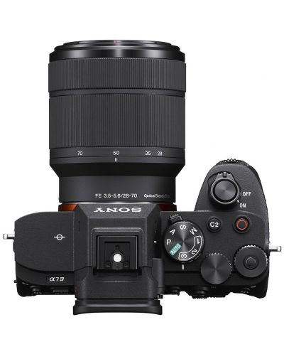 Безогледален фотоапарат Sony - Alpha A7 IV, 33MPx, 28-70mm, f/3.5-5.6 + батерия Sony NP- FZ100 - 2