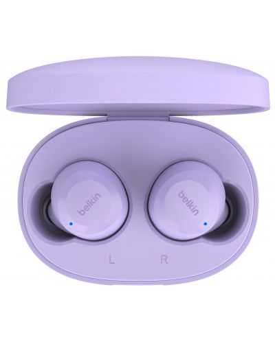 Безжични слушалки Belkin - SoundForm Bolt, TWS, лилави - 2