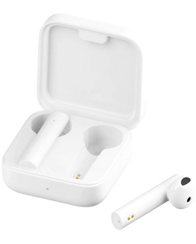 Безжични слушалки с микрофон Xiaomi - Mi 2 Basic, TWS, бели - 2