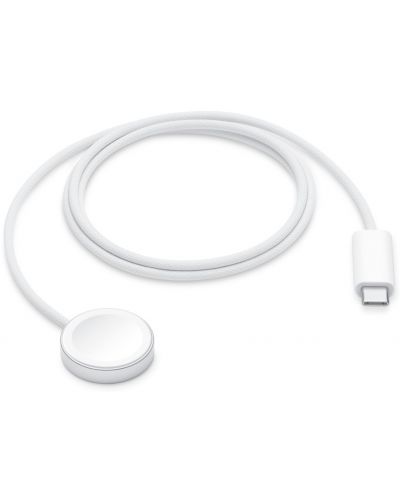 Безжично зарядно Apple - Apple Watch, Magnetic/USB-C, бяло - 1