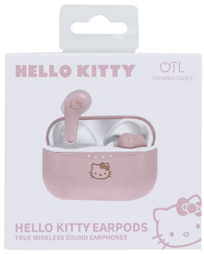 Детски слушалки OTL Technologies - Hello Kitty, TWS, розови/бели - 4