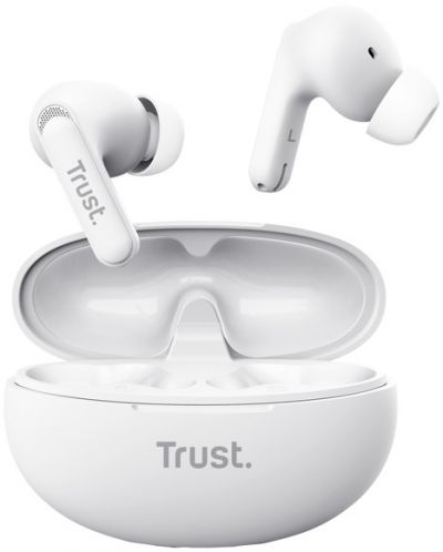 Безжични слушалки Trust - Yavi Earbuds, TWS, ENC, бели - 7