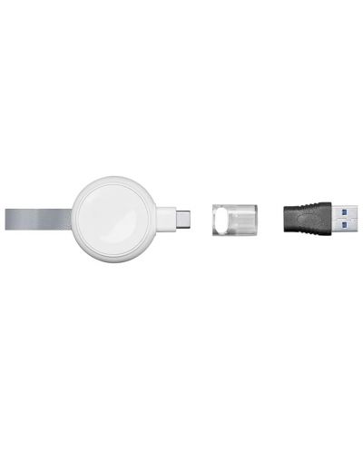 Безжично зарядно Cellularline - Power Pill, Apple Watch, бяло - 2