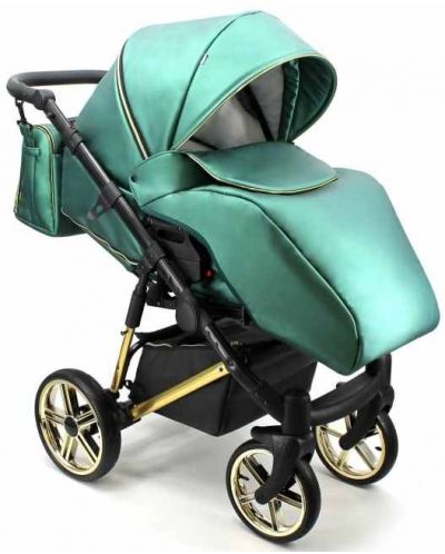 Бебешка количка 3 в 1 Adbor - Avenue 3D, зелена - 3