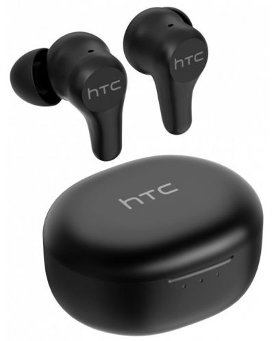 Безжични слушалки HTC - True Wireless Earbuds Plus, ANC, черни - 2