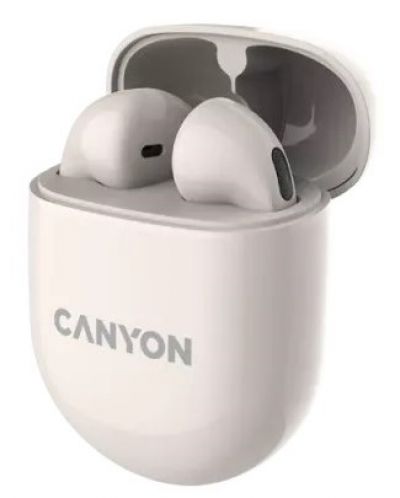 Безжични слушалки Canyon - TWS-6, бежови - 1
