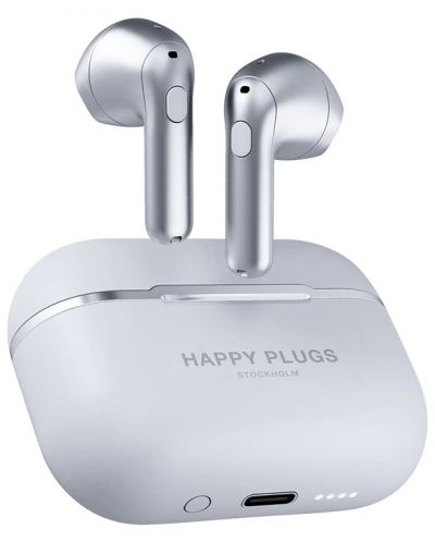 Безжични слушалки Happy Plugs - Hope, TWS, сребристи - 3