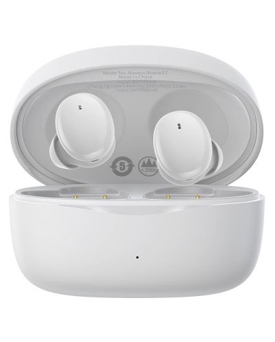 Безжични слушалки Baseus - Bowie E2, TWS, бели - 3