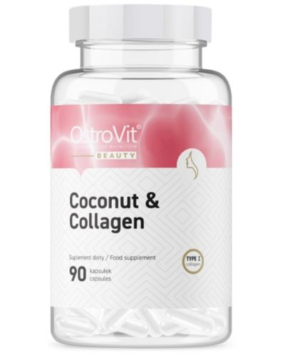 Beauty Coconut & Collagen, 90 капсули, OstroVit - 1