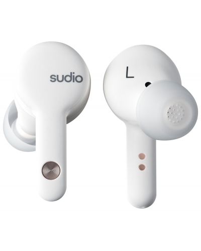 Безжични слушалки Sudio - A2, TWS, ANC, бели - 2