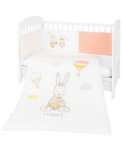 Бебешки спален комплект KikkaBoo - Rabbits in Love, 2 части - 1