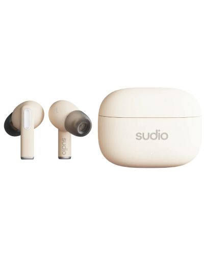 Безжични слушалки Sudio - A1 Pro, TWS, ANC, бежови - 3