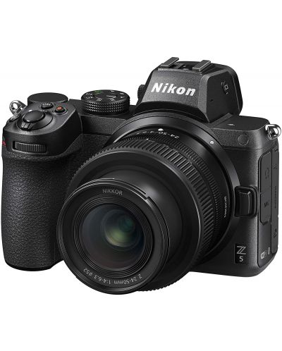 Безогледален фотоапарат Nikon - Z5, 24-50mm, f/4-6.3, черен - 4