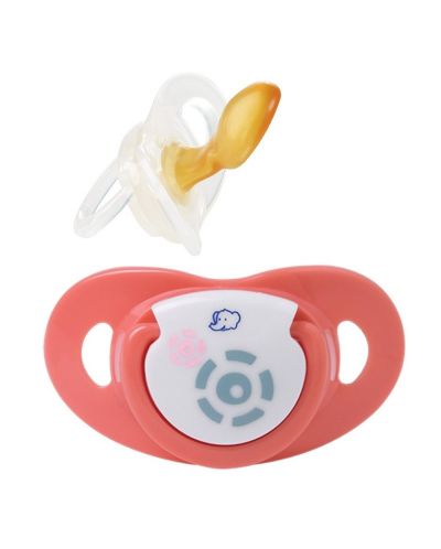 Каучукови залъгалки Bebe Confort Maternity Dental Safe - 6-18месеца, розови, 2 броя