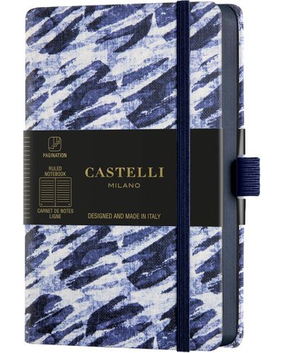 Бележник Castelli Shibori - Bubbles, 9 x 14 cm, линиран - 1
