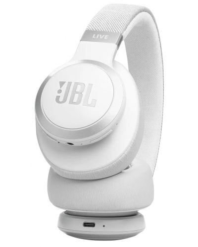 Безжични слушалки JBL - Live 770NC, ANC, бели - 5