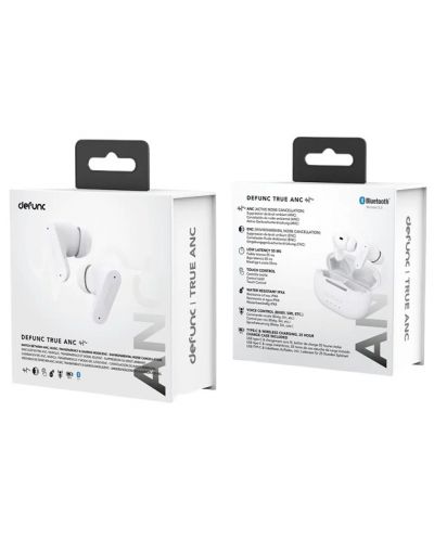 Безжични слушалки Defunc - TRUE ANC, TWS, бели - 4