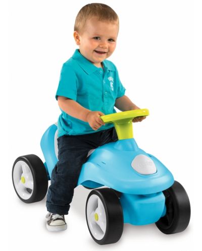 Детска количка Smoby - За прохождане и бутане, синя - 2
