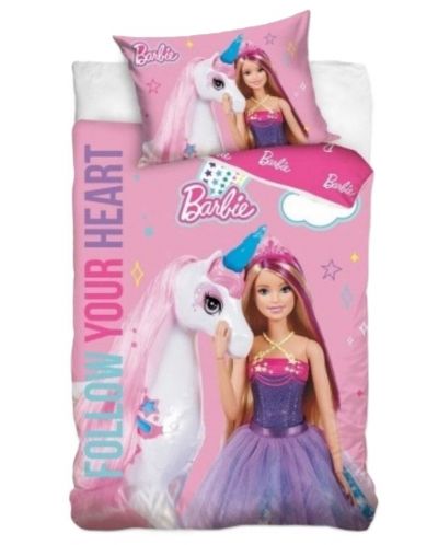 Sonne Бебешки спален комплект Barbie Следвай сърцето си 100x135 - 1