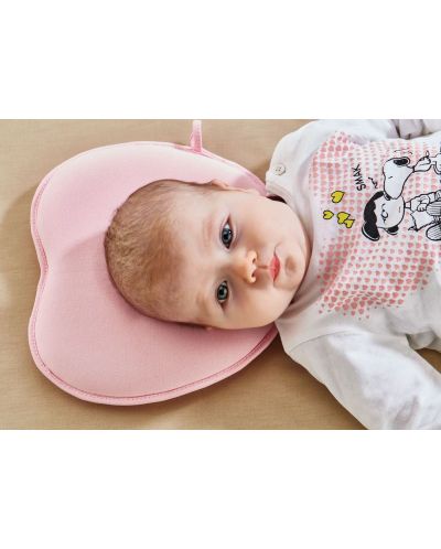 Бебешка възглавничка BabyJem - Розова - 3