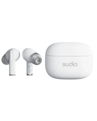 Безжични слушалки Sudio - A1 Pro, TWS, ANC, бели - 3