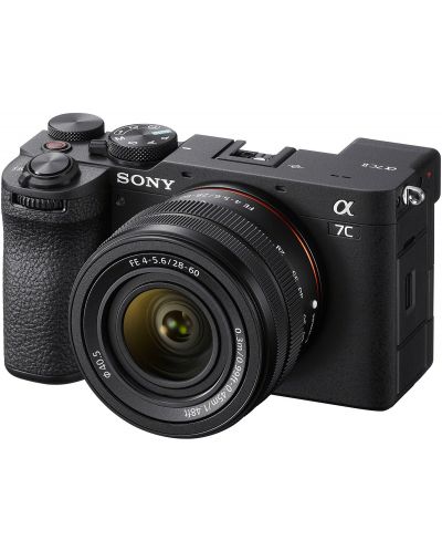 Безогледален фотоапарат Sony - A7C II, FE 28-60mm, f/4-5.6, Black - 1