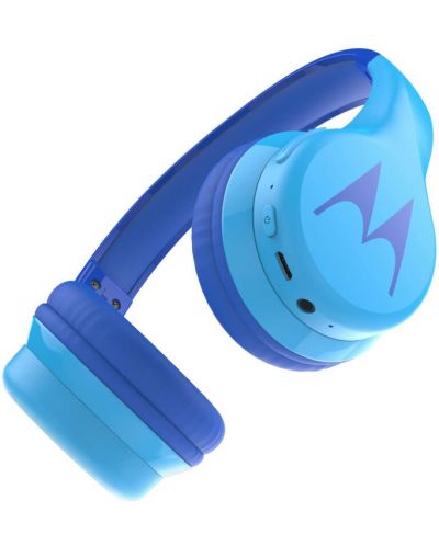 Безжични слушалки с микрофон Motorola - Squads 300, сини - 3