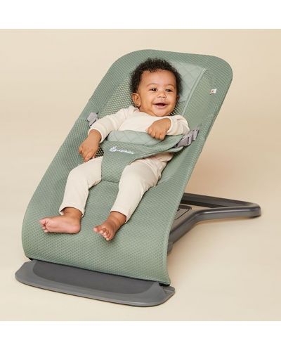 Бебешки шезлонг 3 в 1 Ergobaby - Evolve, Sage Green, с арка - 7