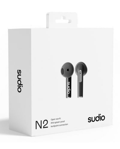 Безжични слушалки Sudio - N2, TWS, черни - 6