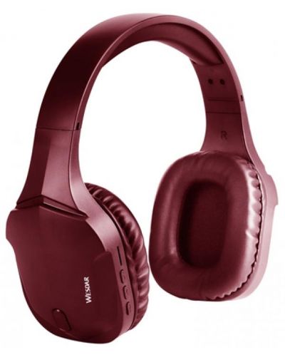 Безжични слушалки Wesdar - BH11, червени - 1