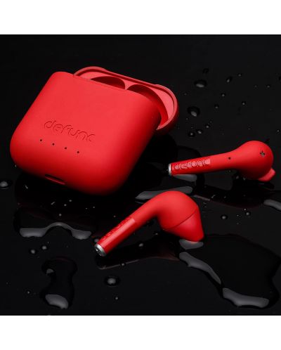 Безжични слушалки Defunc - TRUE GO Slim, TWS, червени - 5