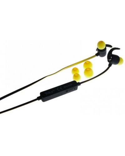 Безжични спортни слушалки с микрофон Tellur - Speed, жълти - 2