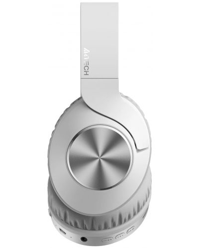 Безжични слушалки с микрофон A4tech - BH300, бели/сиви - 5