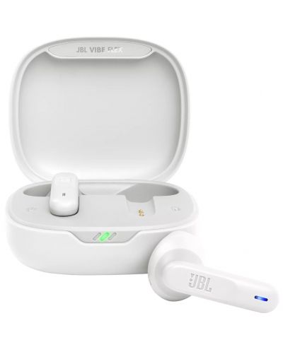 Безжични слушалки JBL - Vibe Flex, TWS, бели - 1