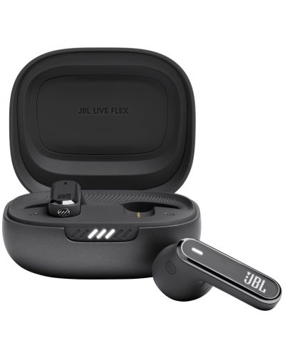 Безжични слушалки JBL - Live Flex, TWS, ANC, черни - 1