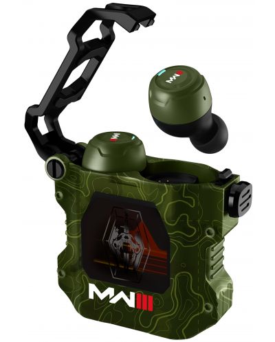Безжични слушалки OTL Technologies - Call of Duty MWIII, TWS, Olive Camo - 1