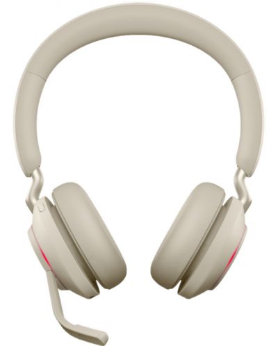 Безжични слушалки с микрофон Jabra - Evolve  2 65 MS Stereo, бежови - 4