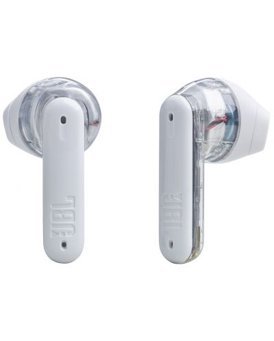 Безжични слушалки JBL - Tune Flex Ghost Edition, TWS, ANC, бели - 6