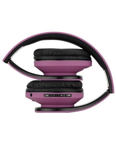 Безжични слушалки PowerLocus - P2, черни/лилави - 5
