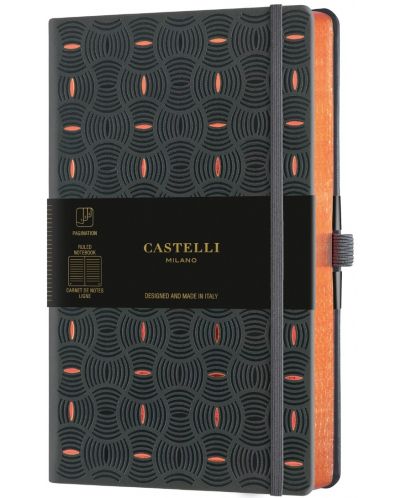 Бележник Castelli Copper & Gold - Rice Grain Copper, 9 x 14 cm, линиран - 1