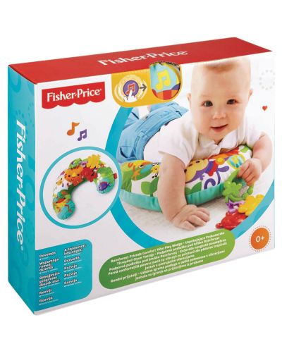 Бебешка възглавница Fisher Price - За игра по корем, вибрираща и пееща - 3