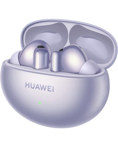 Безжични слушалки Huawei - FreeBuds 6i, TWS, ANC, лилави - 2