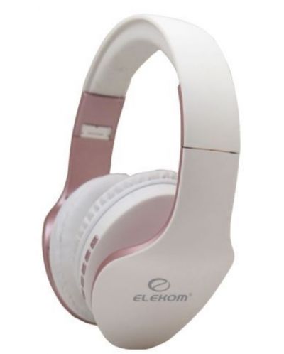 Безжични слушалки с микрофон Elekom - EK-P18, бели - 1