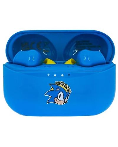 Детски слушалки OTL Technologies - SEGA Sonic, TWS, сини/жълти - 3