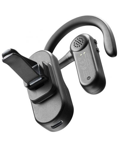Безжична слушалка с микрофон Cellularline - Car Flat, черна - 4