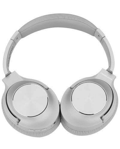 Безжични слушалки с микрофон PowerLocus - CD, ANC, сребристи - 4