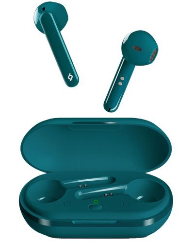 Безжични слушалки ttec - AirBeat Free, TWS, зелени - 1