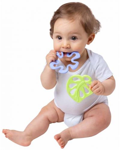 Бебешка дрънкалка Playgro - Листо и цвете - 4