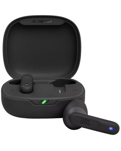 Безжични слушалки JBL - Vibe Flex, TWS, черни - 1