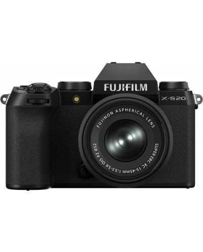 Безогледален фотоапарат Fujifilm - X-S20, XC 15-45mm, f/3.5-5.6 OIS PZ - 1